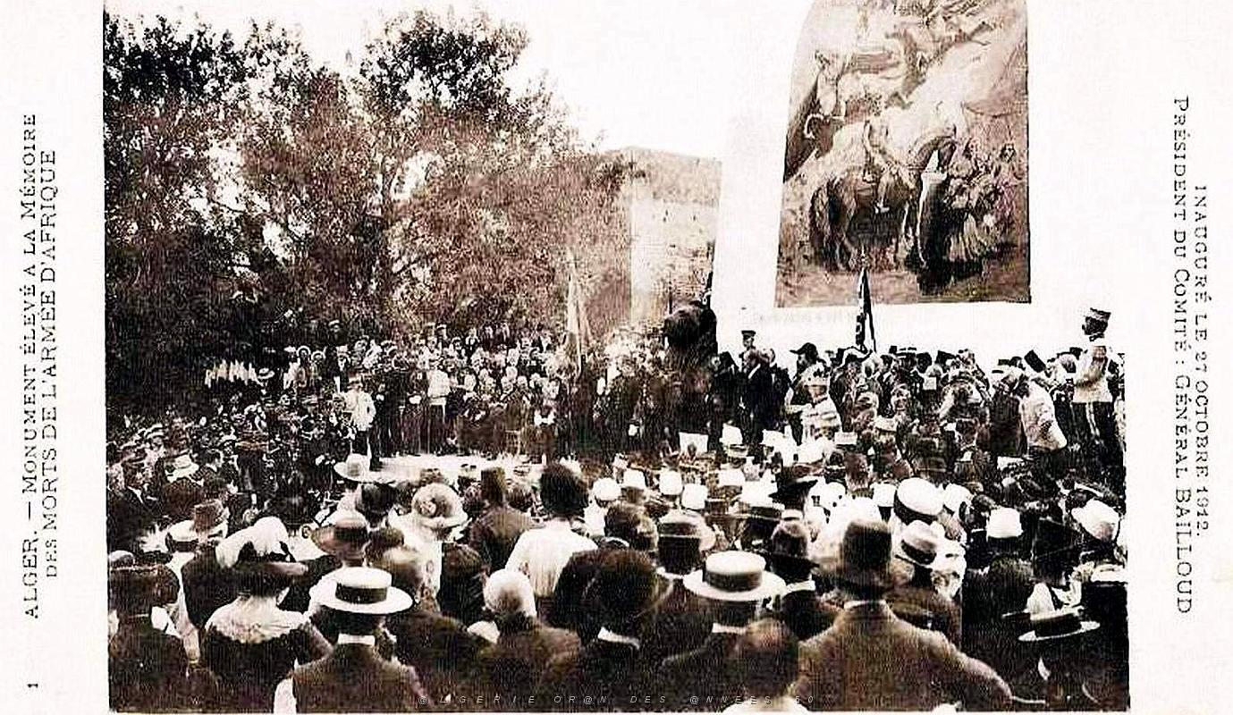 16 - Alger - Fort l'Empereur - Colonne Bailloud - Inauguration .jpg